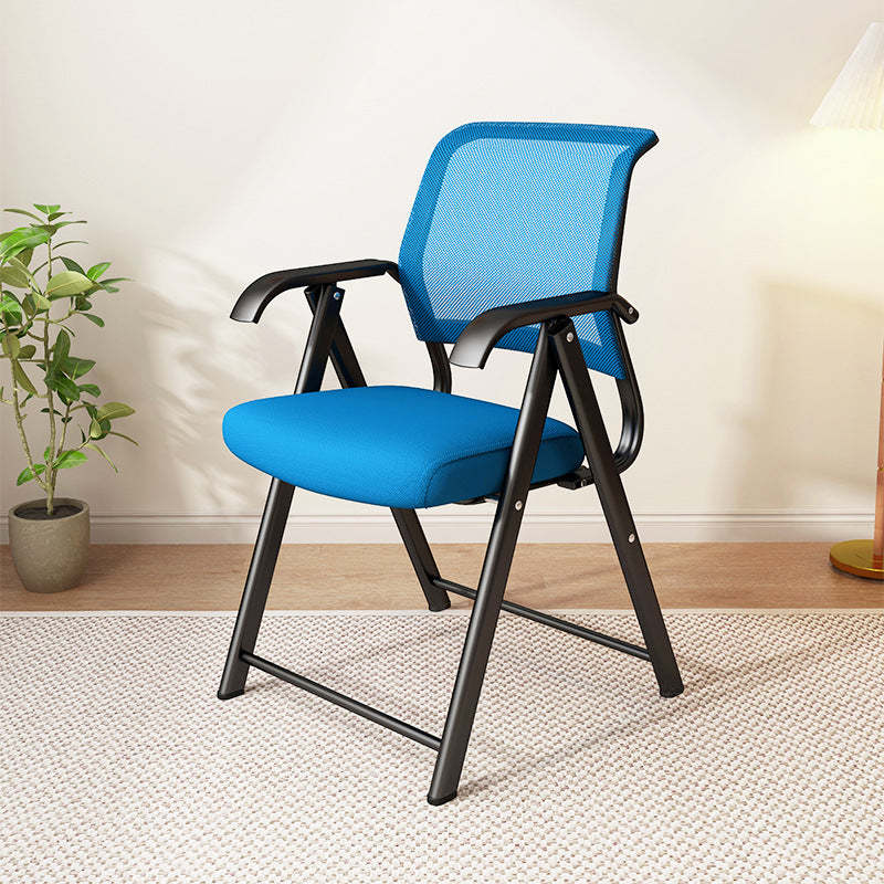 Blue minimalist foldable desk office chairs