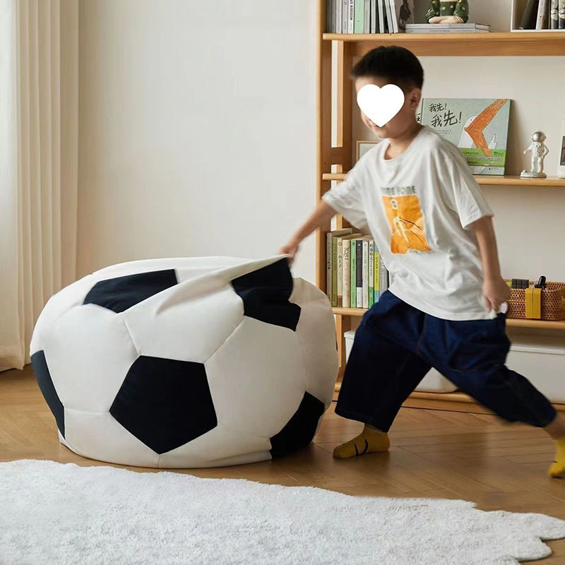 Contemporary Leather Football Bean Bag Lazy Sofa