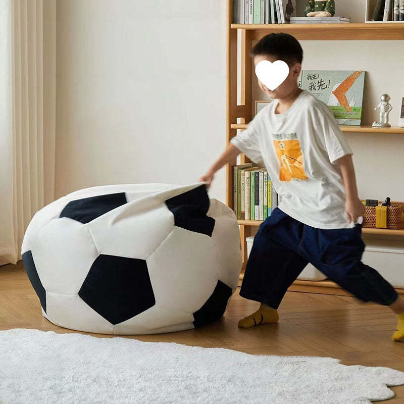 Contemporary Leather Football Bean Bag Lazy Sofa