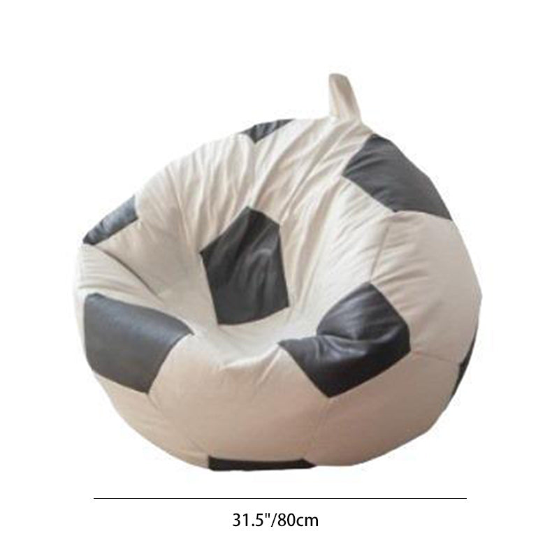 Contemporary Leather Football Bean Bag Lazy Sofa