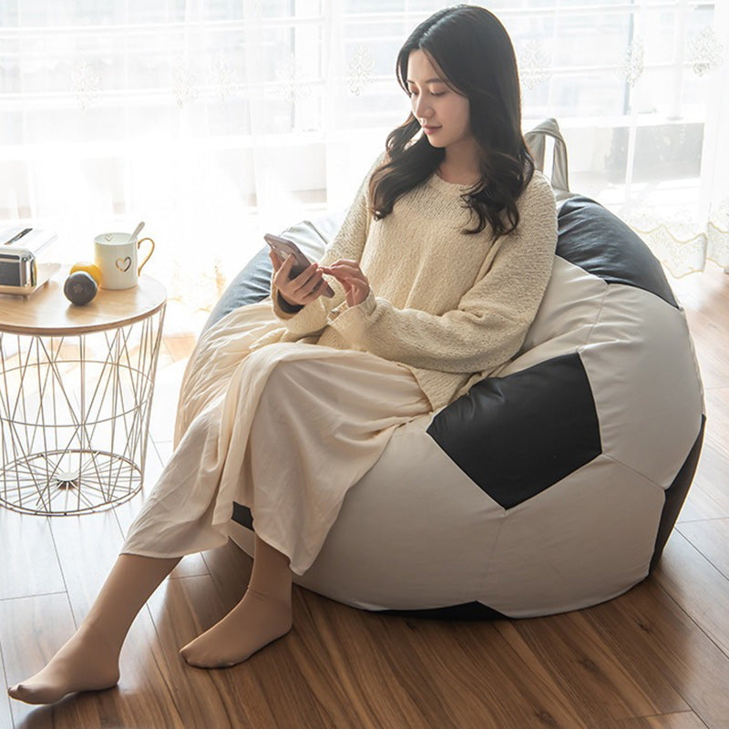 Contemporary Leather Football Bean Bag Lazy Sofa — EPP