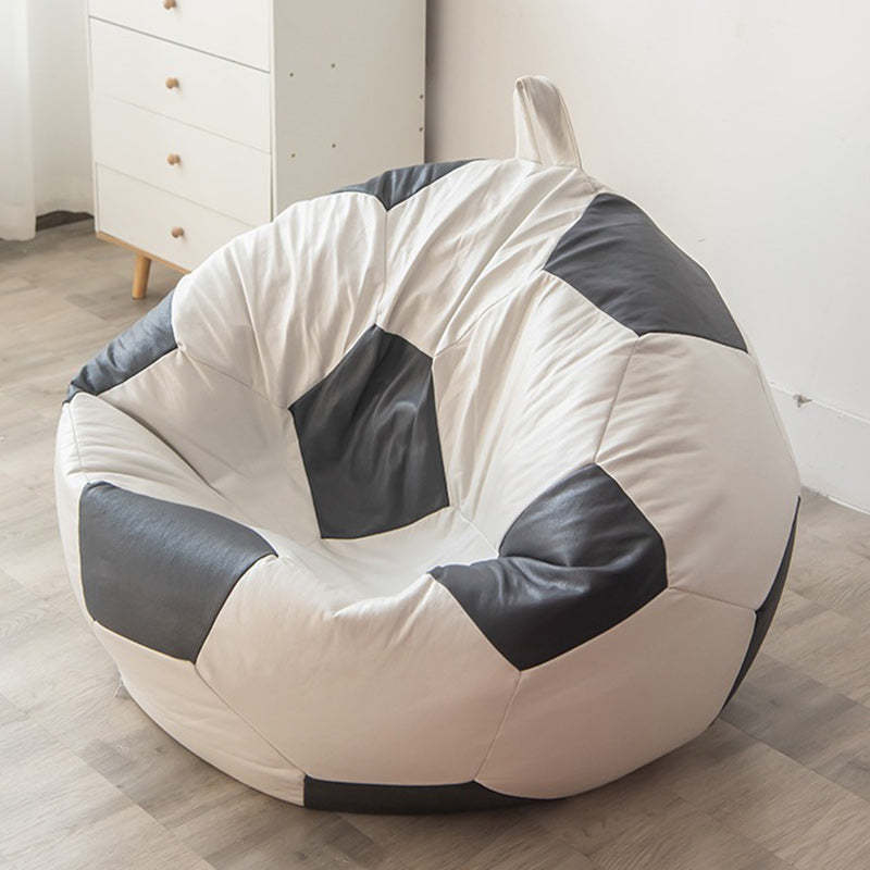 Contemporary Leather Football Bean Bag Lazy Sofa — EPS
