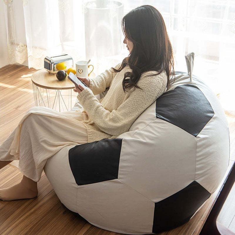 Contemporary Leather Football Bean Bag Lazy Sofa — EPP