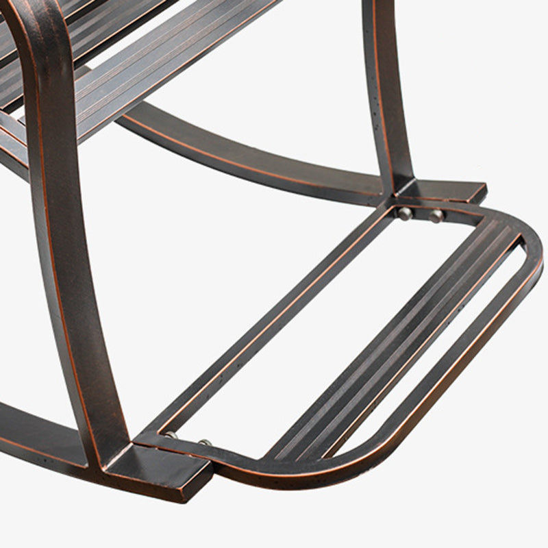European Waterproof Aluminum Square Floral Rocking Chair