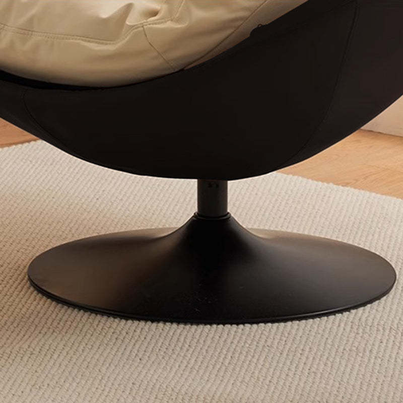 Nordic Leather Swivel Lounge Chair