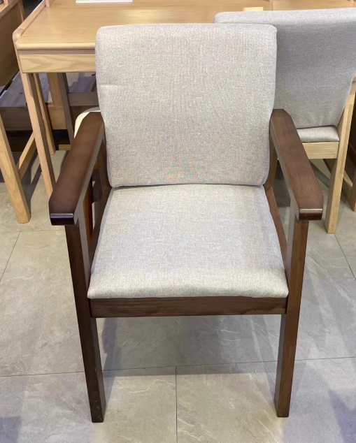 Nordic Fabric Wood Desk Chair