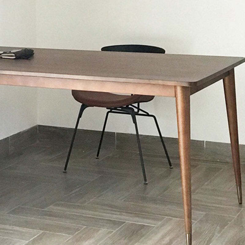 Nordic Irregular Upholstered Leather Wood Dining Chair