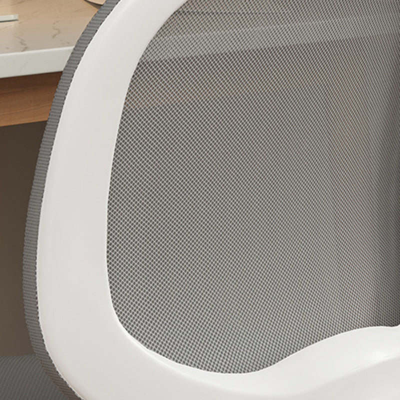 Minimalist Upholstered Mesh Desk Chair