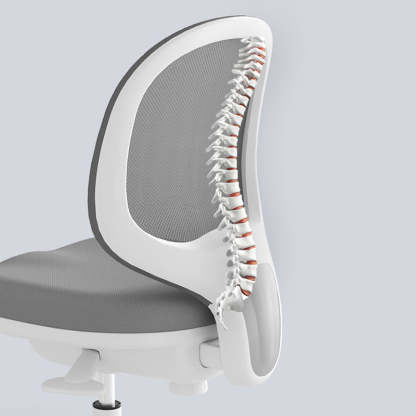 Minimalist Upholstered Mesh Desk Chair