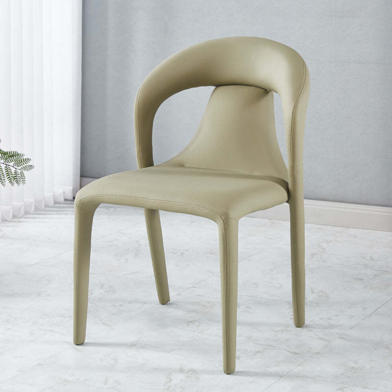 Lighom minimalist upholstered gray dining chairs & benches