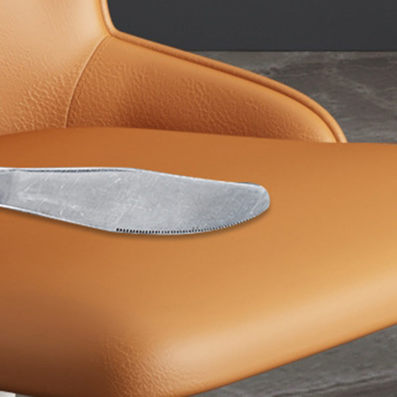 Nordic Upholstered Leather Steel Dining Chair