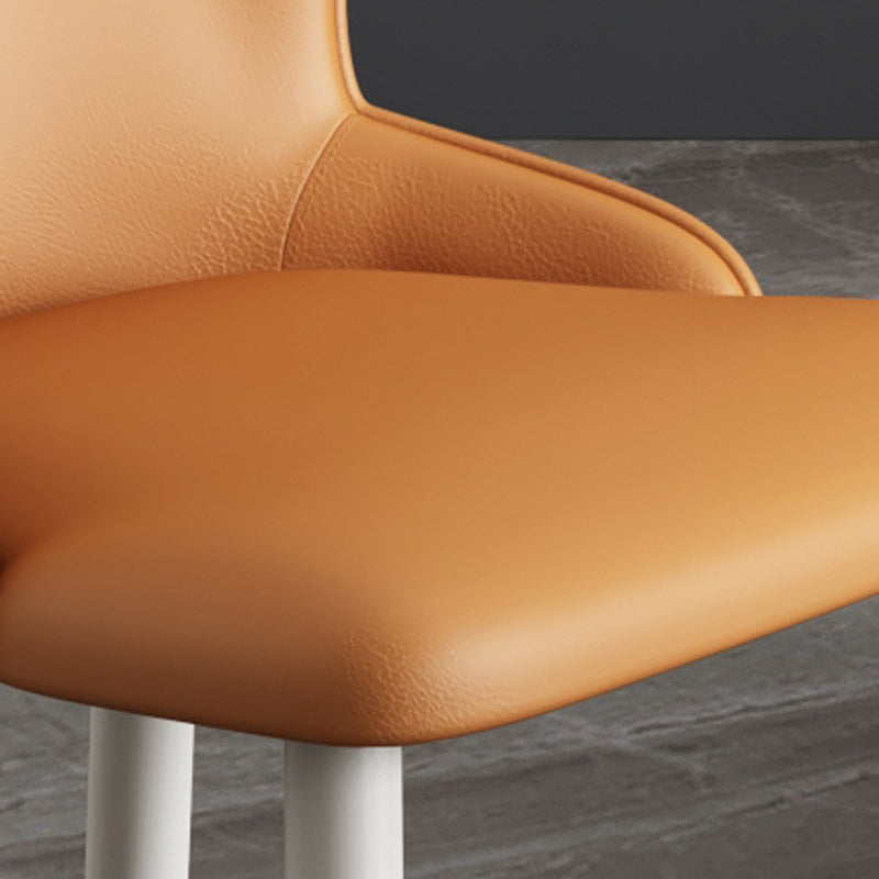 Nordic Upholstered Leather Steel Dining Chair