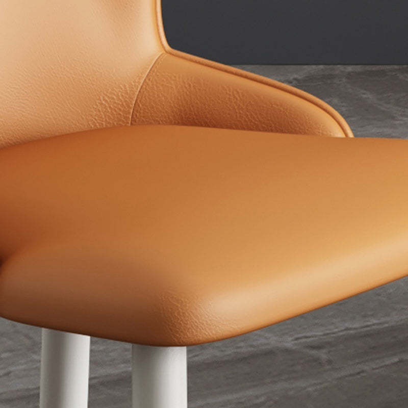 Nordic Upholstered Leather Steel Dining Chair