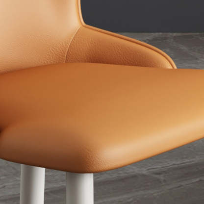 Nordic Upholstered Leather Steel Dining Chair