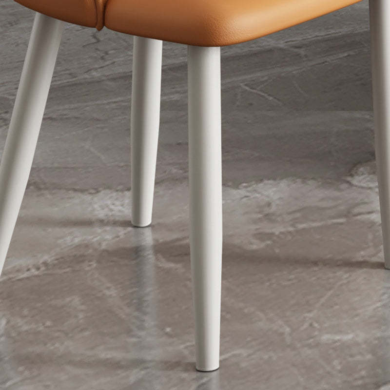 Nordic Upholstered Leather Steel Dining Chair