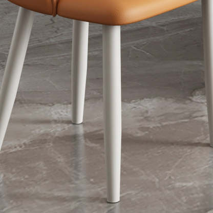 Nordic Upholstered Leather Steel Dining Chair