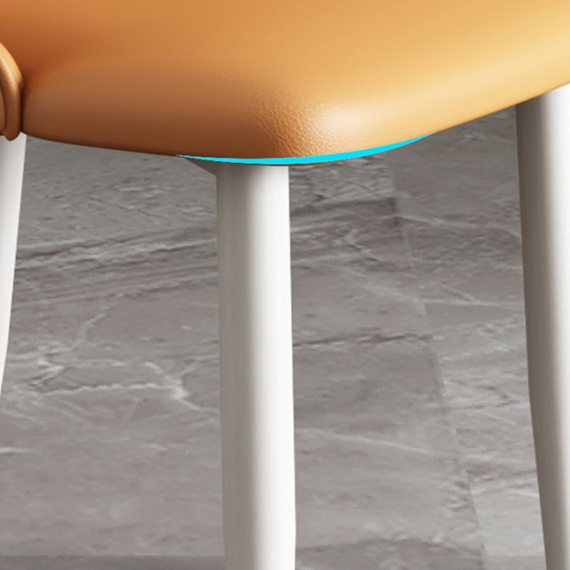 Nordic Upholstered Leather Steel Dining Chair
