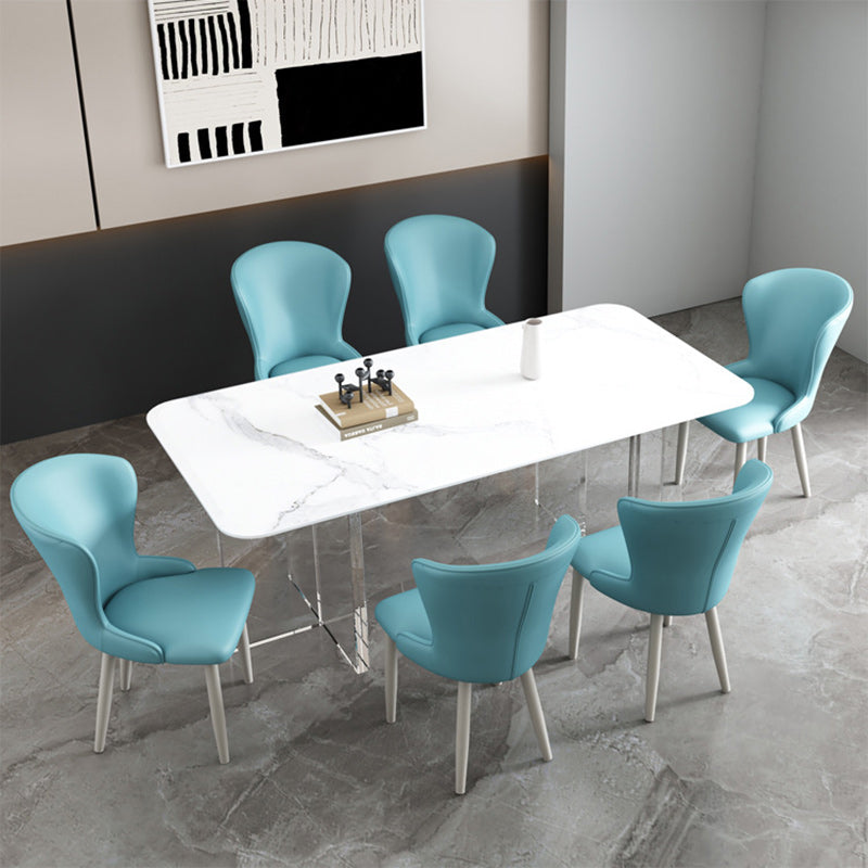 Nordic Upholstered Leather Steel Dining Chair