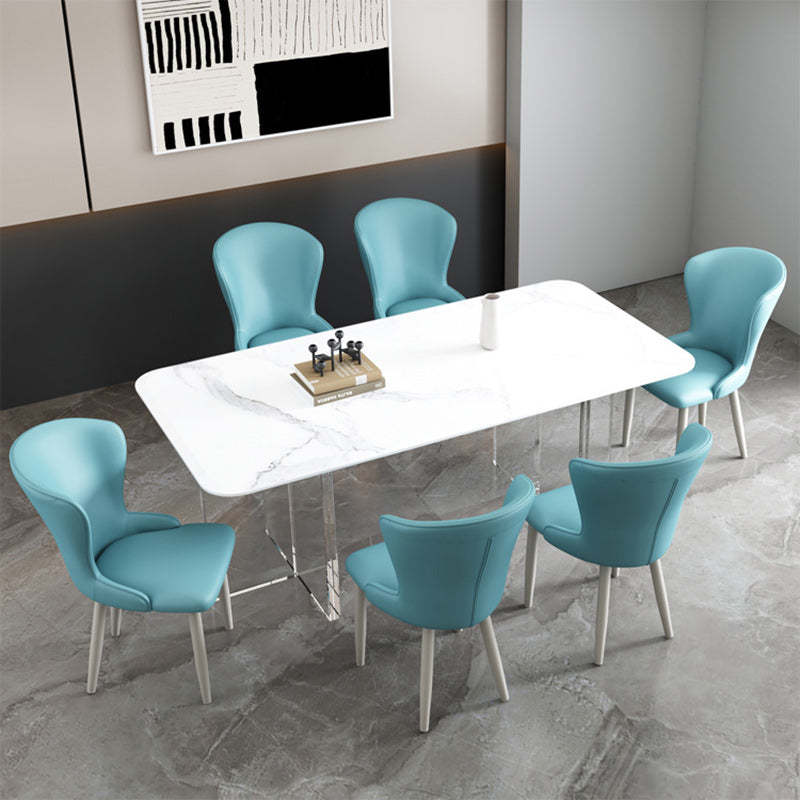 Nordic Upholstered Leather Steel Dining Chair