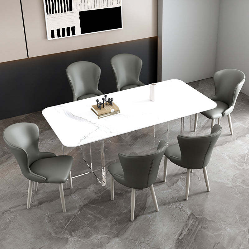 Nordic Upholstered Leather Steel Dining Chair