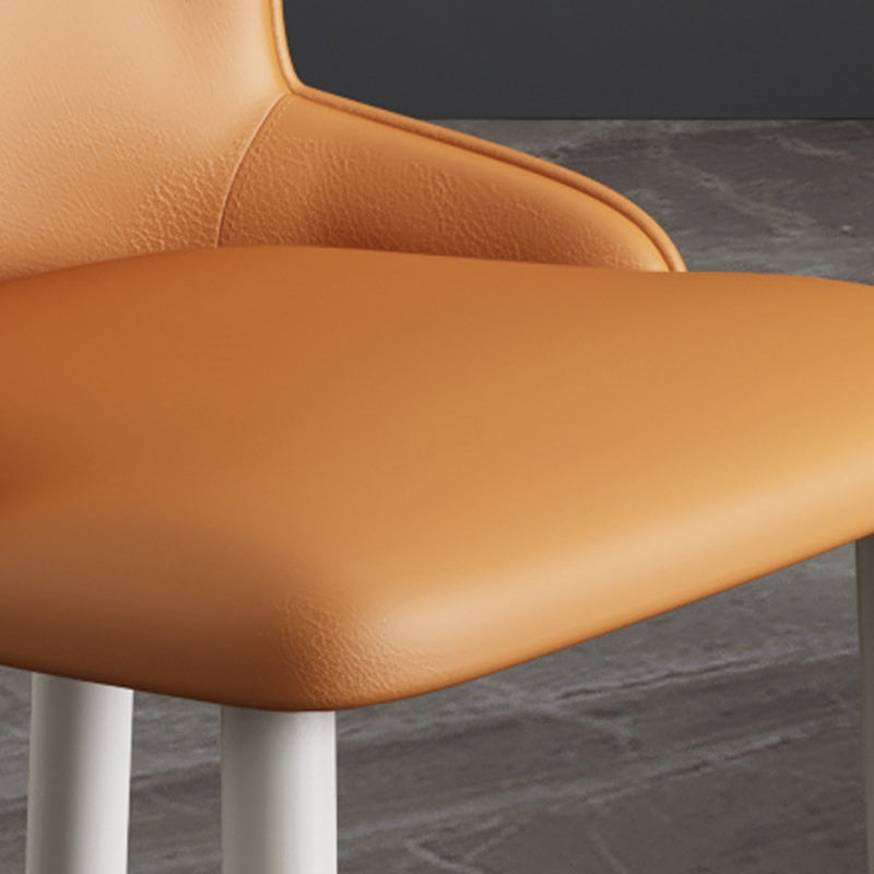 Nordic Upholstered Leather Steel Dining Chair