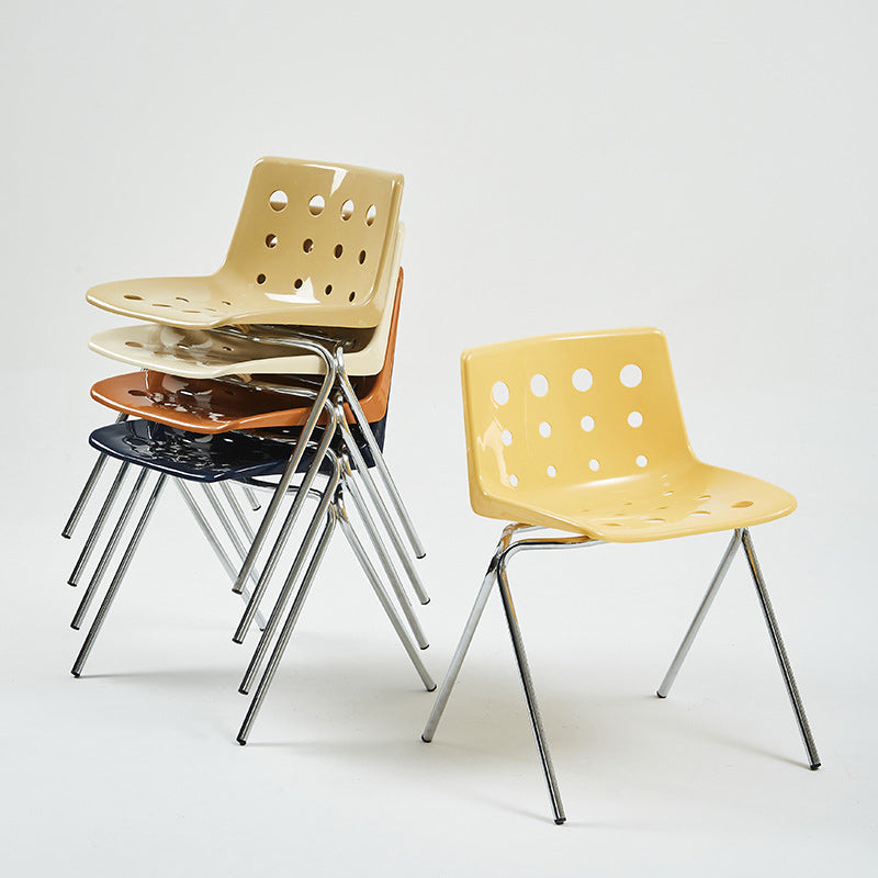 Cheese-Shape Steel Frame Dining Chair