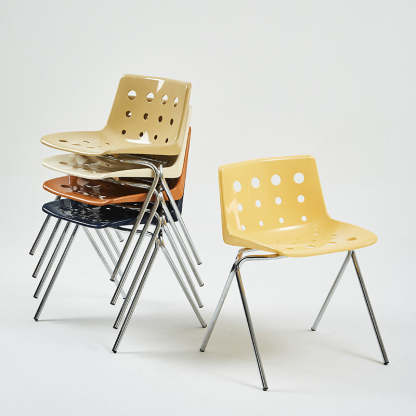 Cheese-Shape Steel Frame Dining Chair