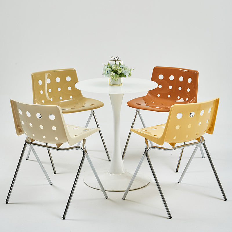 Cheese-Shape Steel Frame Dining Chair