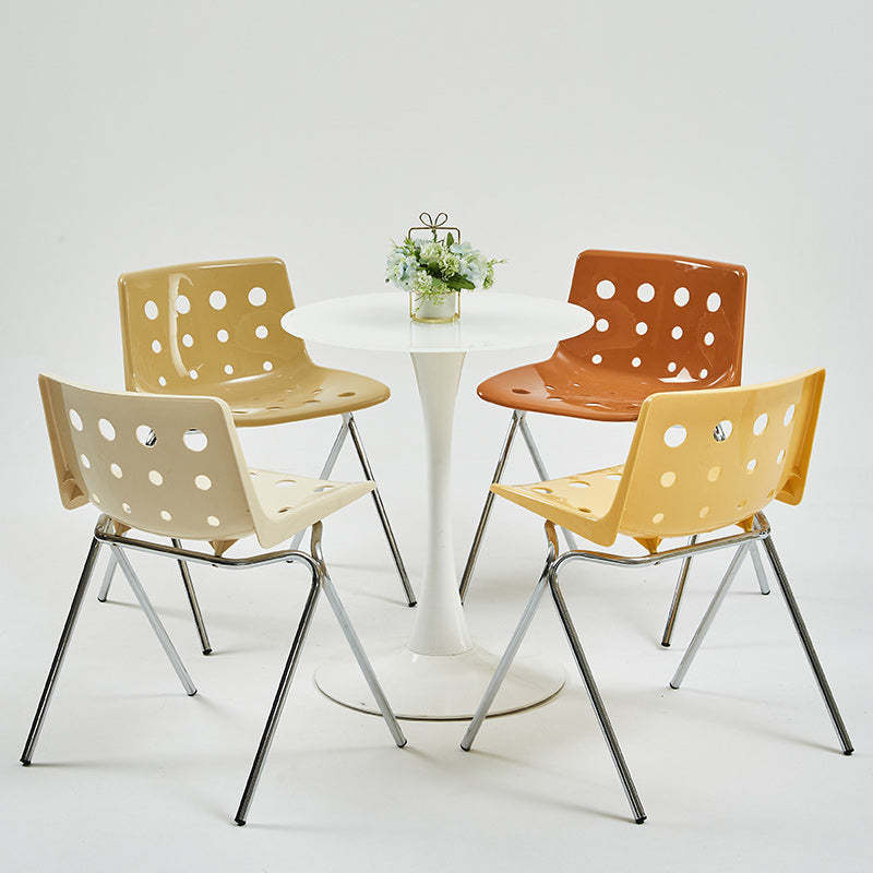 Cheese-Shape Steel Frame Dining Chair