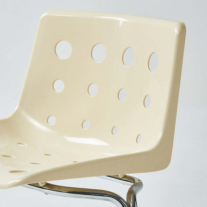 Cheese-Shape Steel Frame Dining Chair — Blue