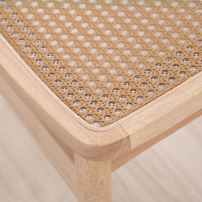 Nordic Octagonal Rattan Wood Dining Chair