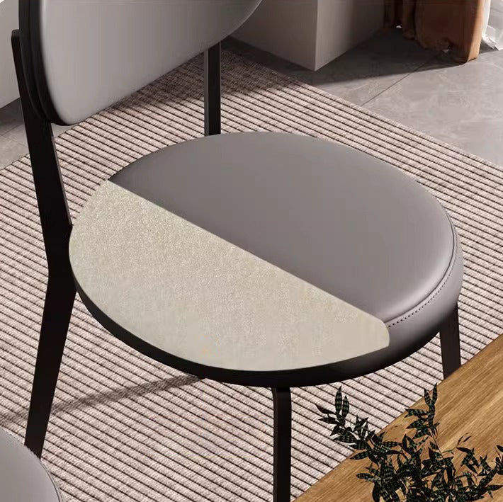 Minimalist Round Carbon Steel Dining Chair