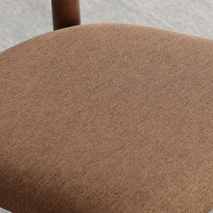 Minimalist Wood Microfiber Leather Dining Chair