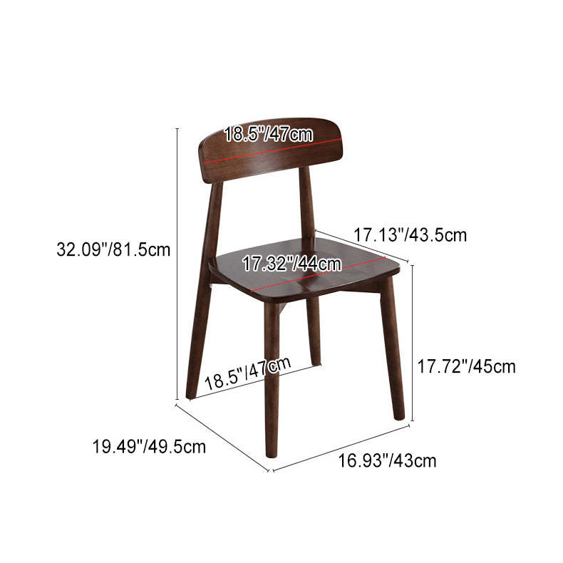 Minimalist Wood Microfiber Leather Dining Chair