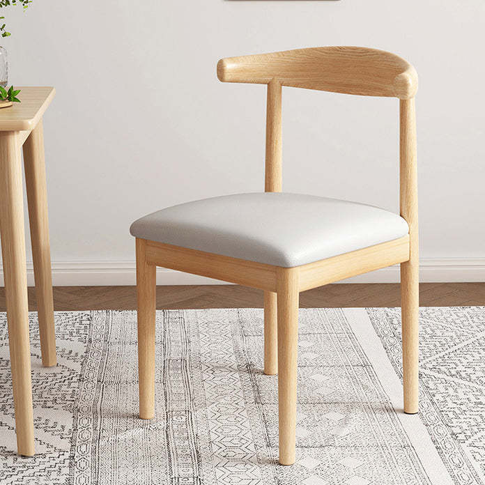 Nordic Cow Corner Fabric Leather Steel Dining Chair