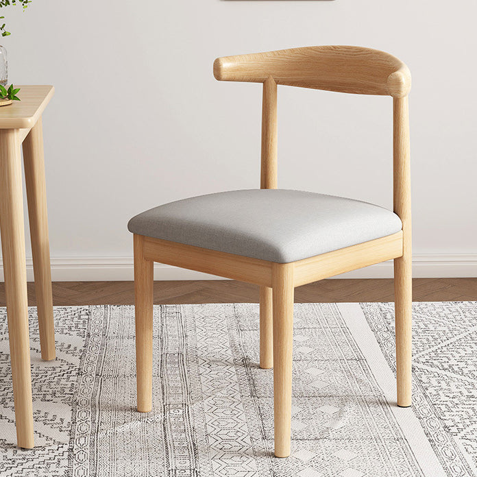 Nordic Cow Corner Fabric Leather Steel Dining Chair