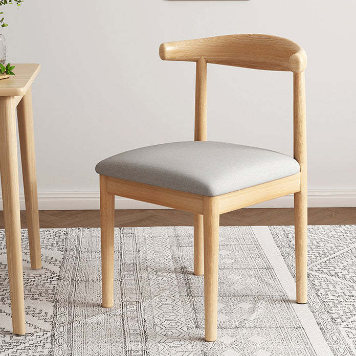 Nordic Cow Corner Fabric Leather Steel Dining Chair