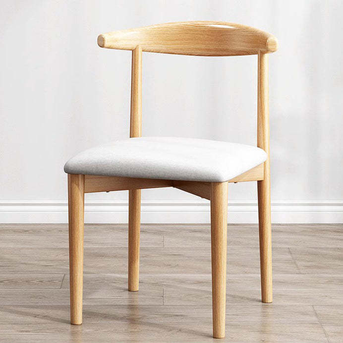 Nordic Cow Corner Fabric Leather Steel Dining Chair