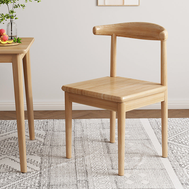 Nordic Cow Corner Fabric Leather Steel Dining Chair