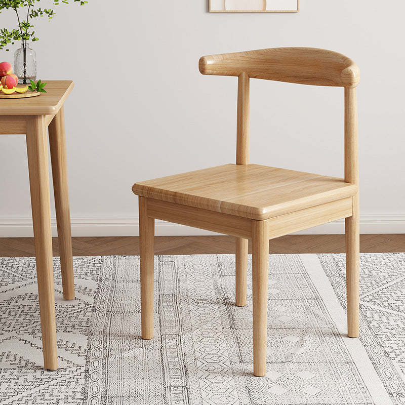 Nordic Cow Corner Fabric Leather Steel Dining Chair
