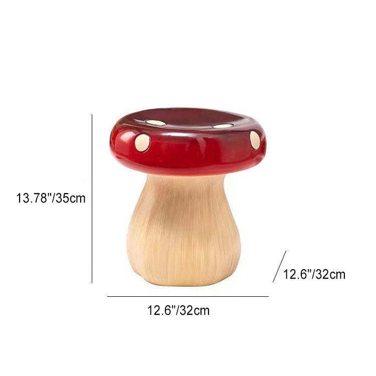 Mushroom Resin Low Stool