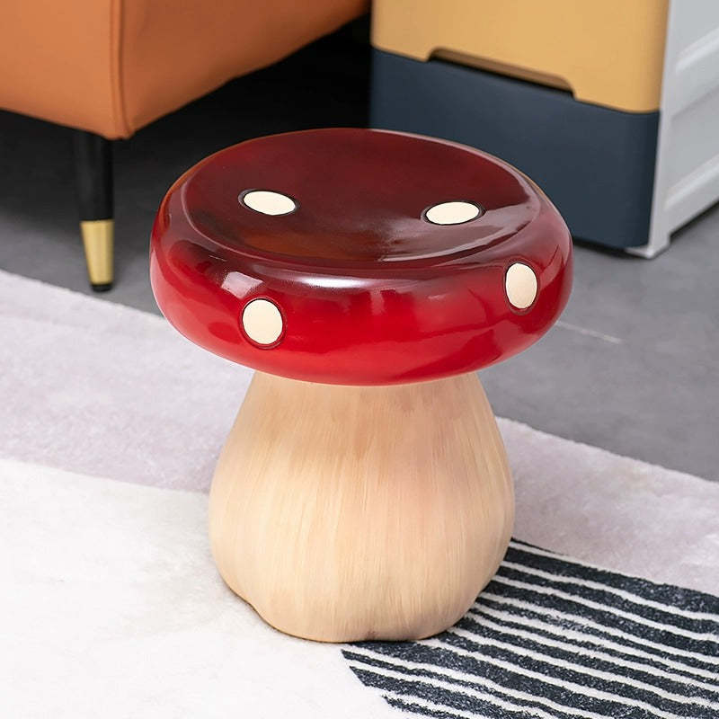 Mushroom Resin Low Stool