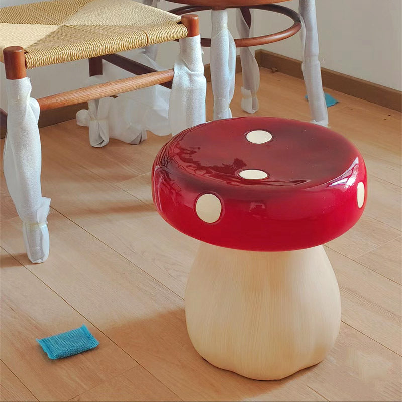 Mushroom Resin Low Stool