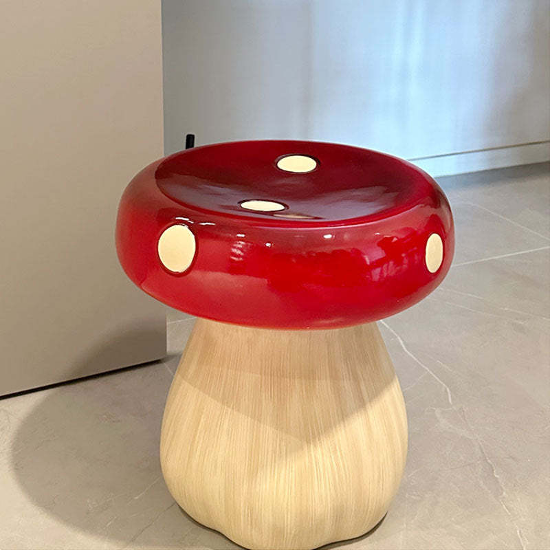 Mushroom Resin Low Stool