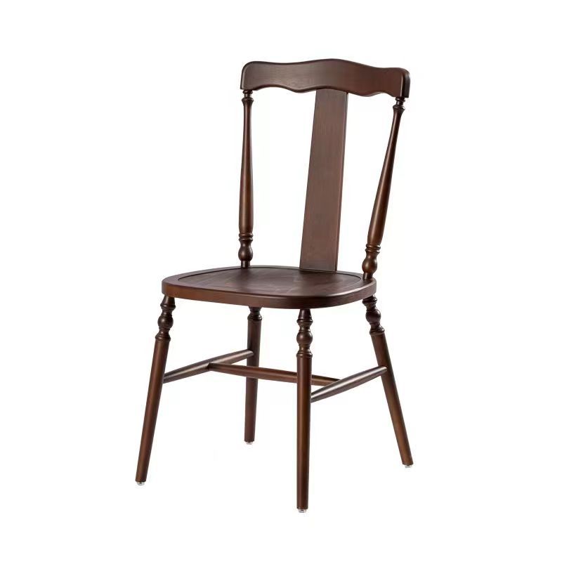 Vintage Wooden Rattan Dining Chair