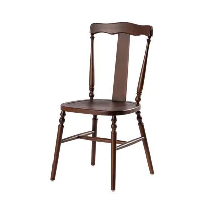 Vintage Wooden Rattan Dining Chair