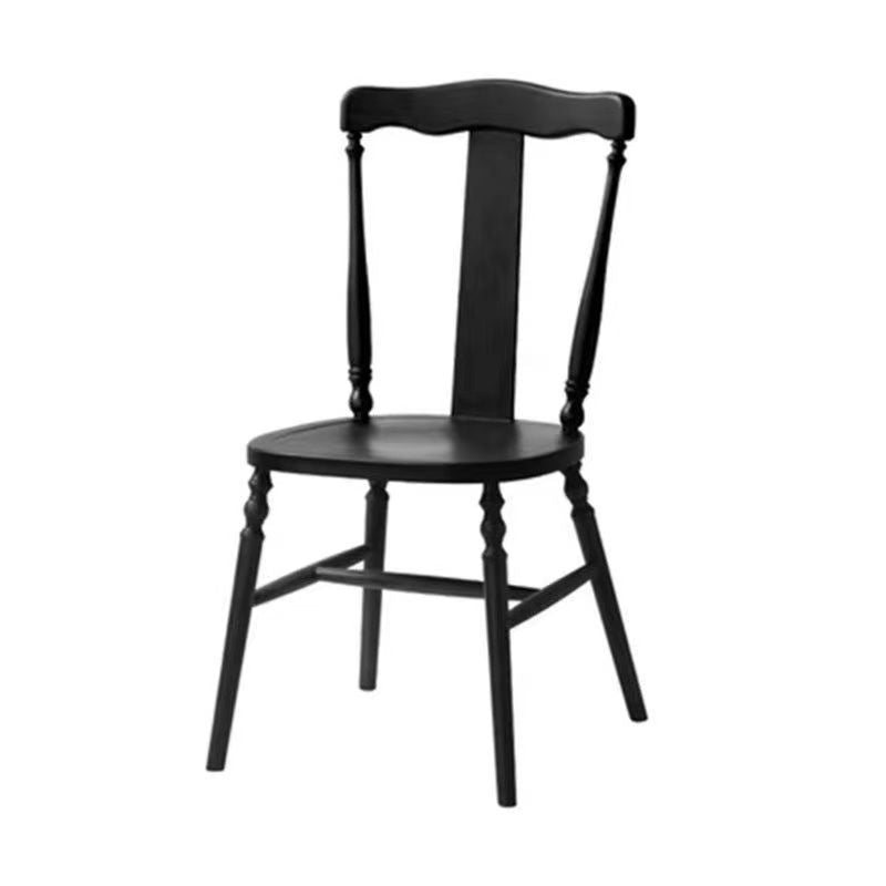 Vintage Wooden Rattan Dining Chair