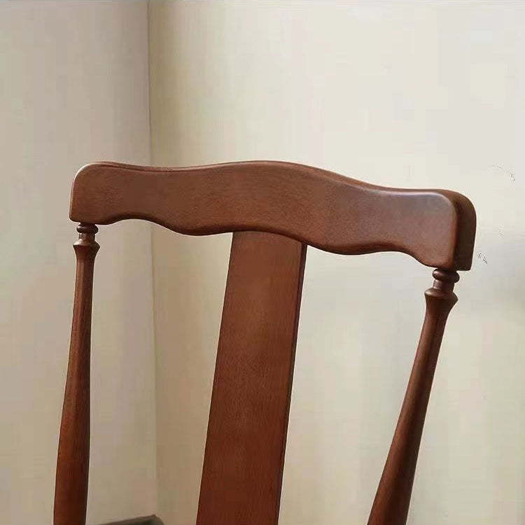 Vintage Wooden Rattan Dining Chair