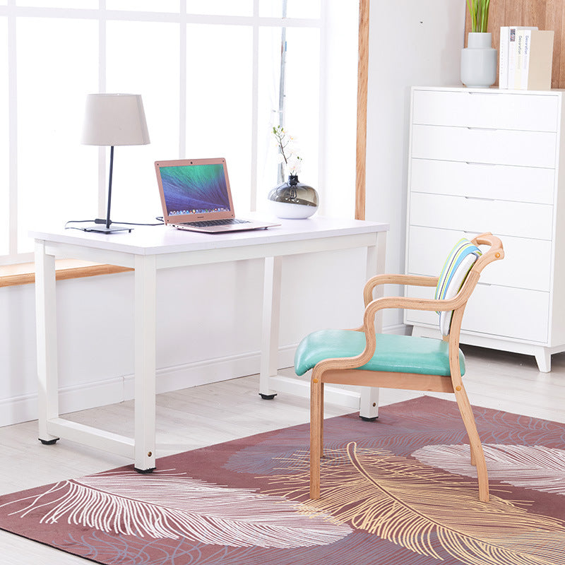 Minimalist Upholstered Wood Fabric Dining Chair