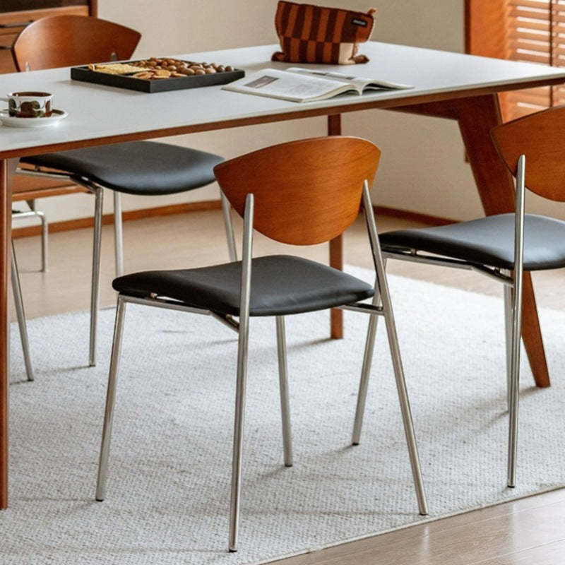 Retro Flying Bird Leather Iron Dining Chair